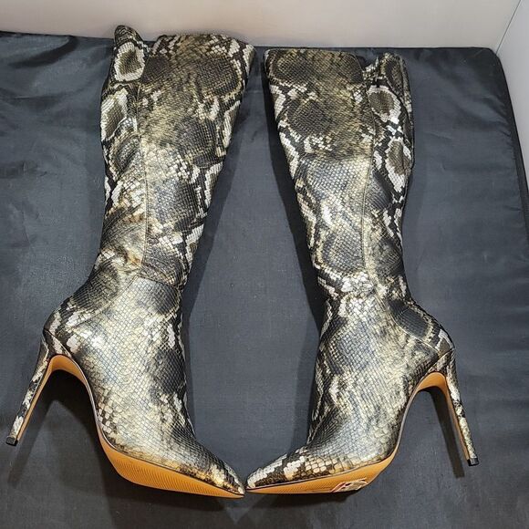 BRAND NEW ALDO SOPHIALAAN KNEE-HIGH STILETTO HEEL BOOT G1 - Picture 7 of 16